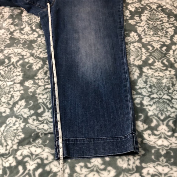 Chico's Platinum Straight Crop Blue Jeans Size 2 - Picture 5 of 13